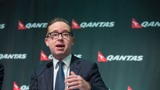 Making shareholders happier again: Qantas boss Alan Joyce has announced the first dividend in seven years.