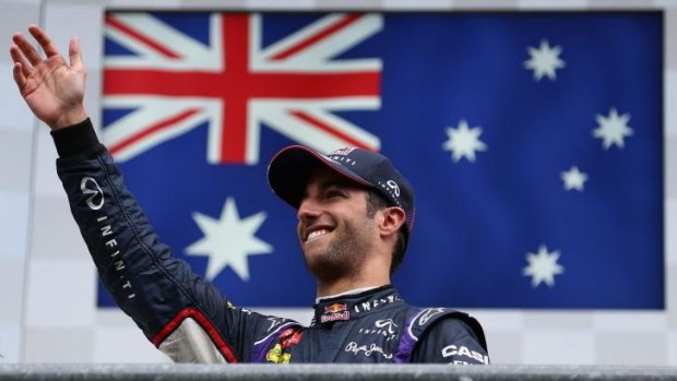 Third win of the season: Australia's Daniel Ricciardo.