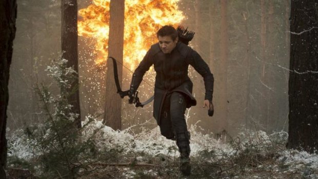 Jeremy Renner is secret-agent archer Hawkeye in Avengers: Age Of Ultron.