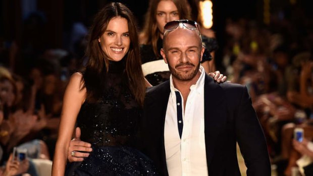 Flash flood of colour: Alessandra Ambrosio opened and closed Alex Perry's show, and in between were thoughts of sport, but fashion was the real game.