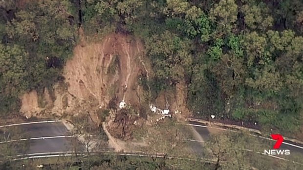 A major landslide on the Great Ocean Road last week. 