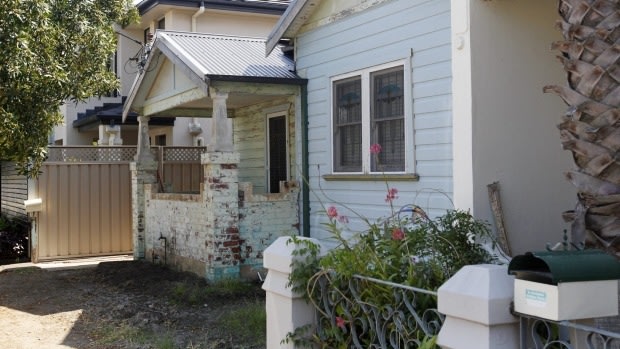 Ricky Slater-Dickson allegedly broke into this house in the suburb of Hamilton in Newcastle.