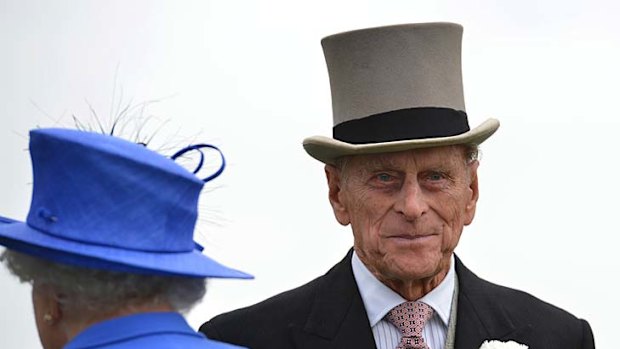 Loyal husband ... Prince Philip.