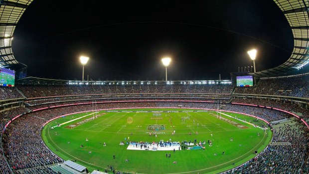 Disrespect: sections of the MCG crowd cheered during the minute's silence for Ron Clarke.