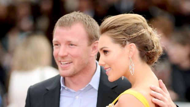 Baby joy ... Guy Ritchie and Jacqui Ainsley.