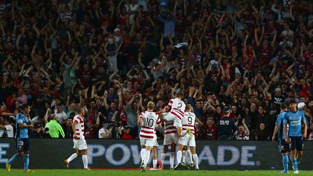 Riding the wave ... Western Sydney Wanderers.
