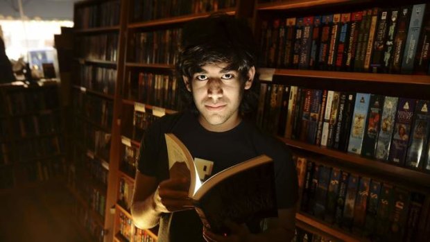 Change agent: Aaron Swartz in a bookstore in San Francisco in 2008.