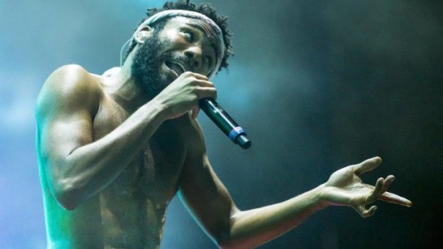 Redeemed: Childish Gambino put the problems in Newcastle behind him.