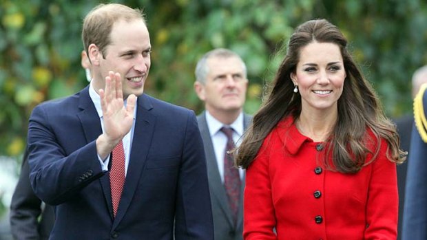 Arriving in Sydney on Wednesday: The Duke and Duchess of Cambridge.
