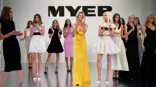 Models at the Myer Autumn Winter 2015 Fashion Launch in Melbourne