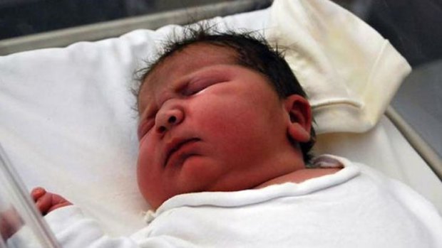 Big baby - Maria Lorena Marin weighed 6.2 kilos.