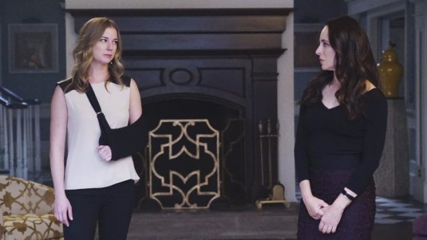 Emily VanCamp (left) and Madeleine Stowe are enemies in <i>Revenge</i>.