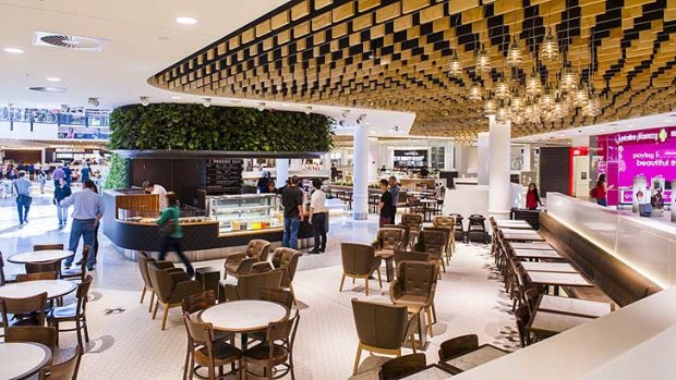 The food court at the ACT's Canberra Centre, refurbished in 2013.