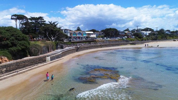 The sands of Point Lonsdale front beach have eroded over time.