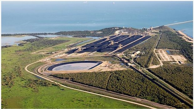 The coal export facility at Abbot Point.