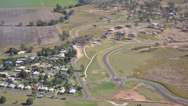 Grantham residents were offered the chance to move to a new estate on a ridge after the 2011 flood.