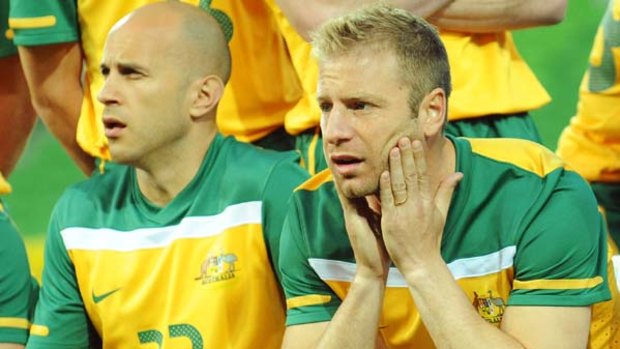 Searching for form and fitness ... Mark Bresciano, left, and Vince Grella.