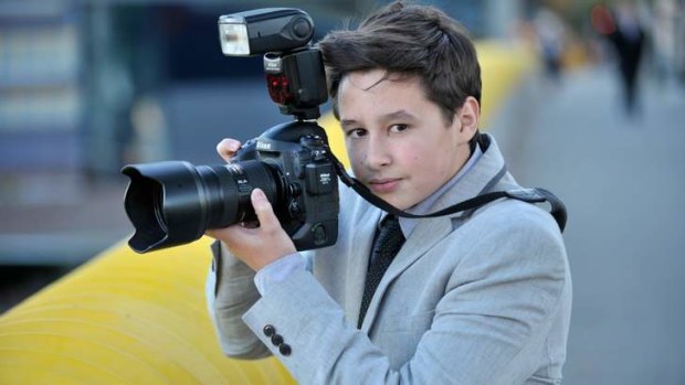 Alex Harvey, 16, focuses on developing his photography career.