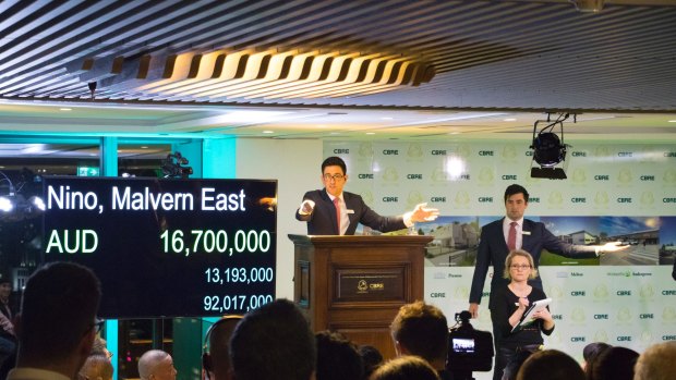 Investors spent more than  $100 million to buy seven properties at CBRE's inaugural portfolio auction.