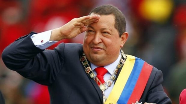 Former Venezuelan president Hugo Chavez.