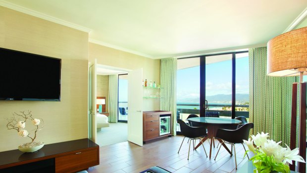 Airy: My Ocean Tower suite offers plenty of space and a distinctly uncluttered atmosphere.

