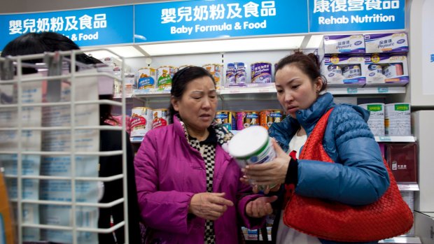 Foreign infant formula sales have soared in China.