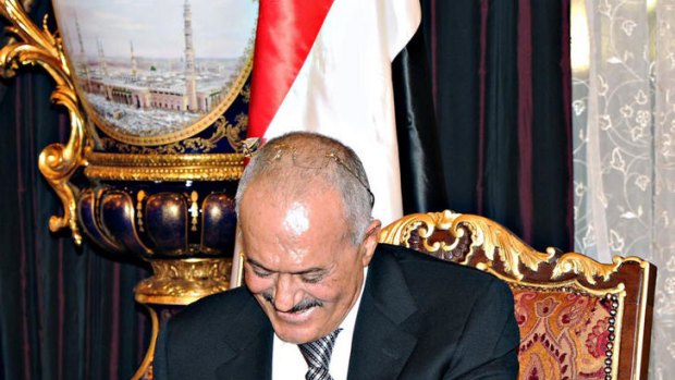 Stepping down ... Yemeni President Ali Abdullah Saleh.