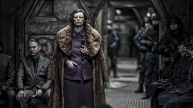 Small budget: <i>Snowpiercer</i>, starring Tilda Swinton, was released at the same time in cinemas and video on demand.