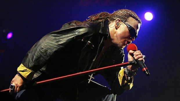 Axl Rose performs with Guns N' Roses at Melbourne's Rod Laver Arena in 2007.