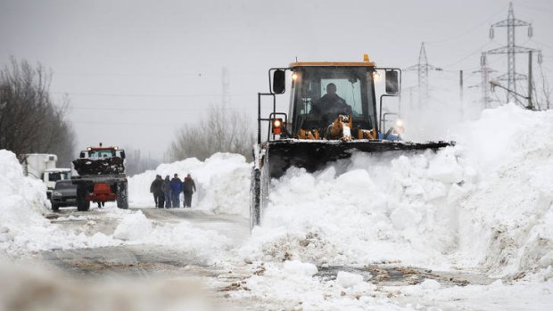 Deadly weather ... eastern Europe has been hit by a severe cold snap.