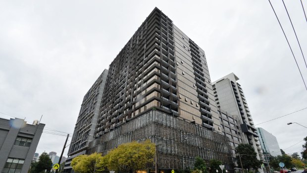 The Elm apartment building on Dorcas Street in South Melbourne.