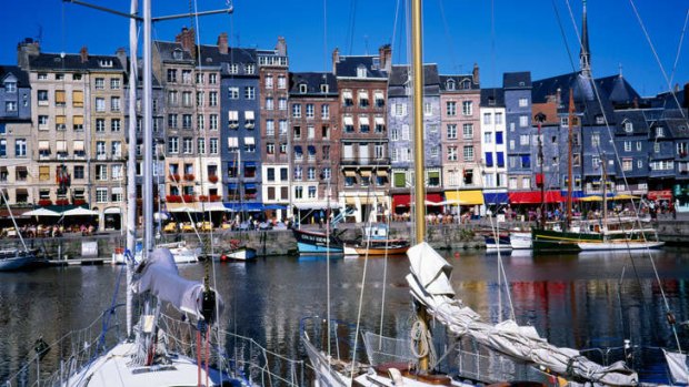 The port of Honfleur in Normandy.