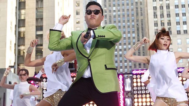 Craze &#8230; Psy performs on NBC, New York.