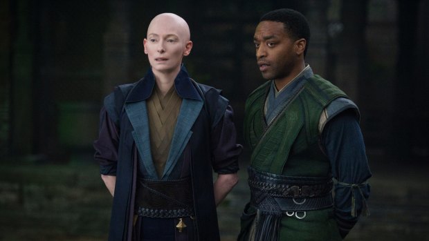 Tilda Swinton is The Ancient One, and Chiwetel Ejiofor is the warrior Mordo.