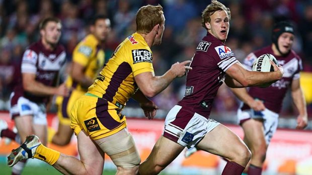 Running wild ... Daly Cherry-Evans skips clear of the defence.
