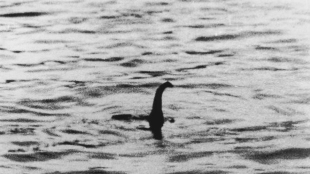 The famous 'Surgeon's Photograph' Loch Ness monster hoax picture from 1943.