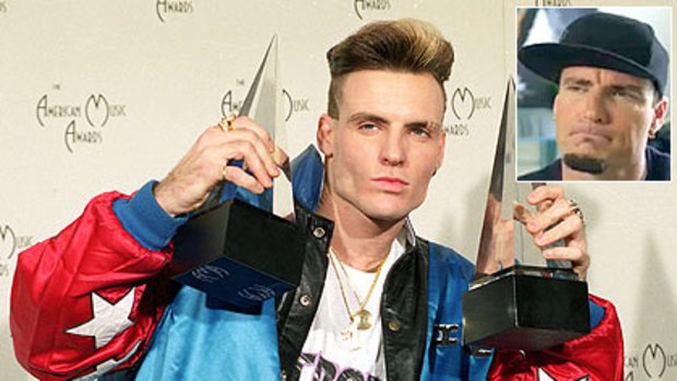 All right stop ... Vanilla Ice has admitted his crimes against music in a YouTube apology (inset).