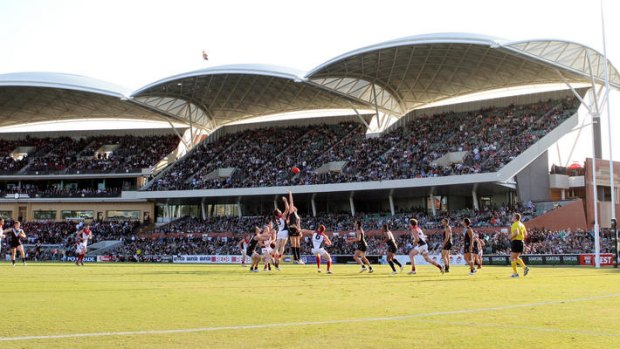 The redevelopment will ensure AFL matches can be played at  Adelaide Oval from 2014.