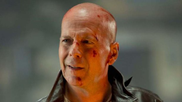 Franchise star: Bruce Willis returns as iconoclastic cop John McClane in <em>A Good Day to Die Hard</em>.