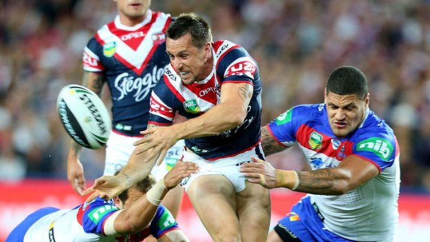 Taylor made:  'Jason Taylor has helped my game a lot, especially in attack,' says Mitchell Pearce.