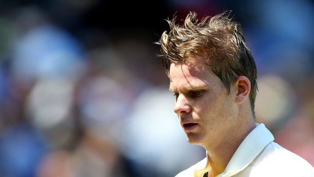 Leading from the front: Australian captain Steve Smith was unbeaten on 72.