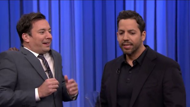 But the trick wasn't over for David Blaine, much to the shock of Jimmy Fallon.