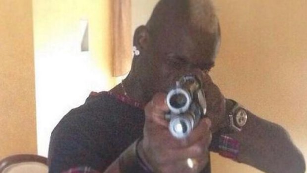 Balotelli's photo on instagram that has since been deleted.