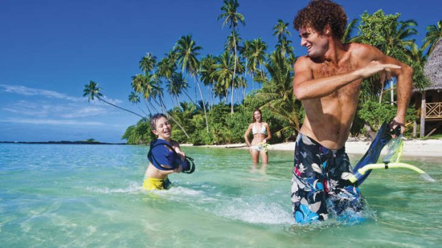 Family friendly: lagoons are safe for swimming.