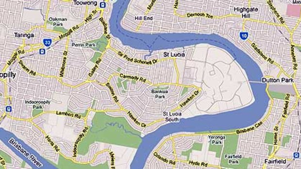 Possible locations for a bridge linking Yeronga with the western suburbs.
