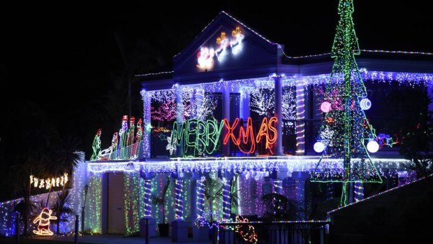 Mandurah's Christmas lights attract thousands of visitors each year.