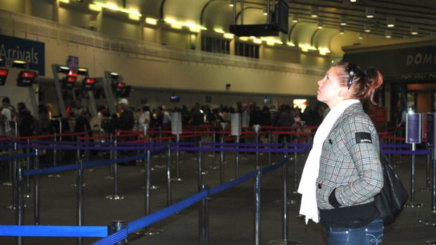 Shenae Chave from Cloverdale spent her morning watching the departures screen.