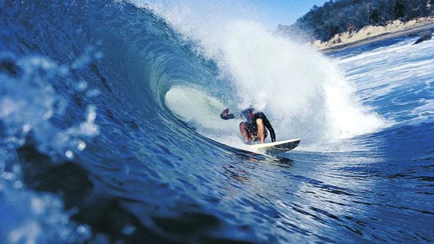 Really free: A classic John Witzig photo of the surfing lifestyle.