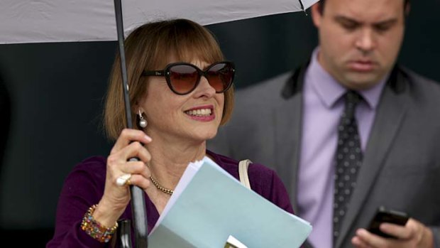 Forever loved: Gai Waterhouse was all smiles at Rosehill on Saturday.