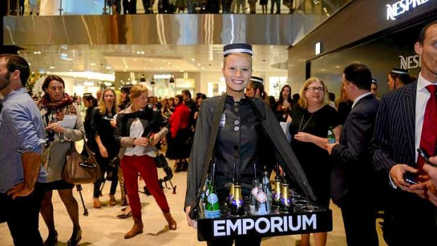 Opening day at Emporium Melbourne on Lonsdale Street.